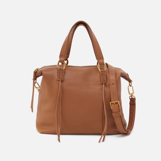 HOBO Discount - Harley Satchel In Pebbled Leather - Warm Honey