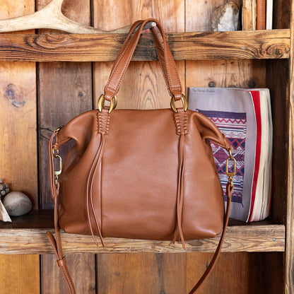 HOBO Discount - Harley Satchel In Pebbled Leather - Warm Honey