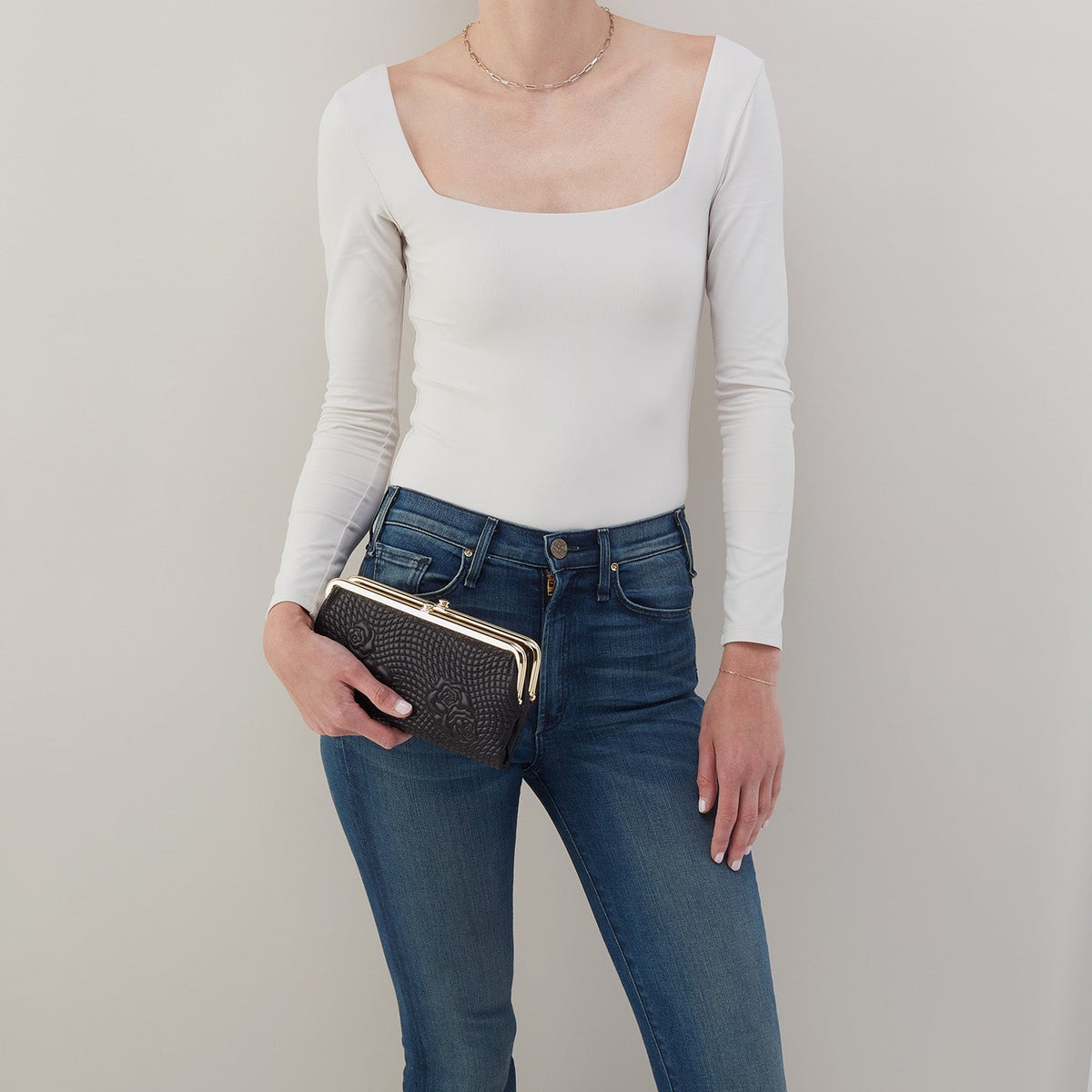 HOBO Recommended - Lauren Clutch-Wallet In Smooth Leather - Black