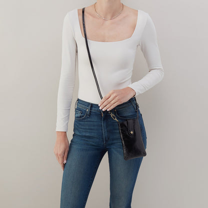HOBO Recommended - Marlo Carryall Crossbody In Polished Leather - Black