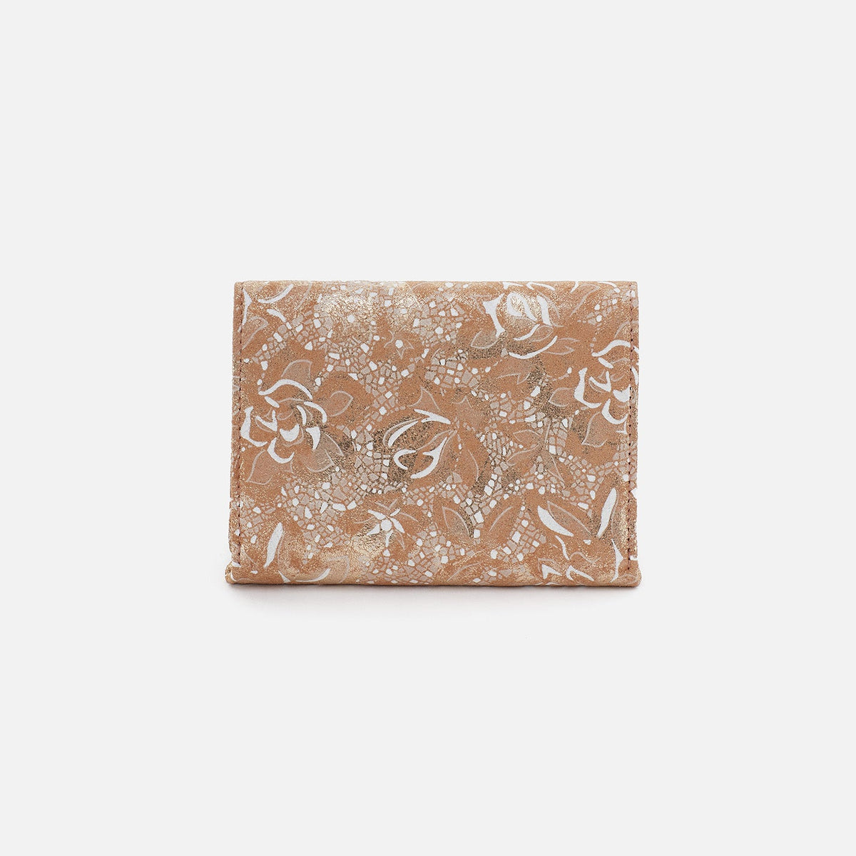 HOBO Great Value - Robin Compact Wallet In Printed Leather - Gilded Petals