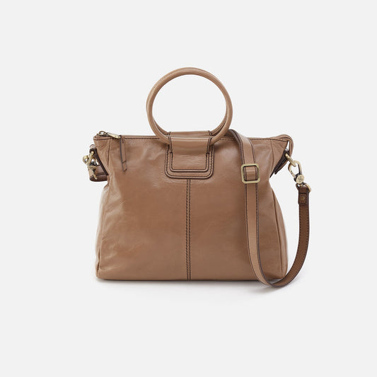HOBO Recommended - Sheila Medium Satchel In Polished Leather - Cashmere