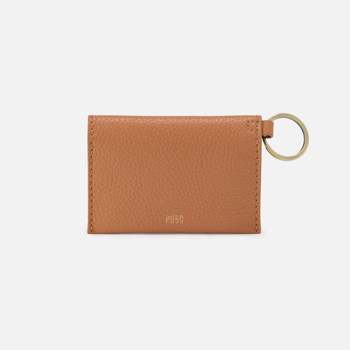 HOBO Smart Buy - Vida Card Case in Micro Pebbled Leather - Biscuit