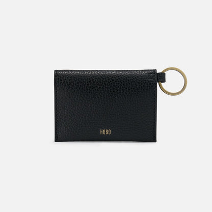 HOBO Recommended - Vida Card Case in Micro Pebbled Leather - Black