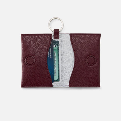 HOBO Trending - Vida Card Case In Micro Pebbled Leather - Port