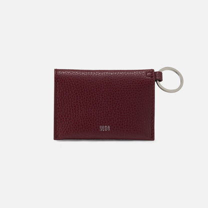 HOBO Trending - Vida Card Case In Micro Pebbled Leather - Port