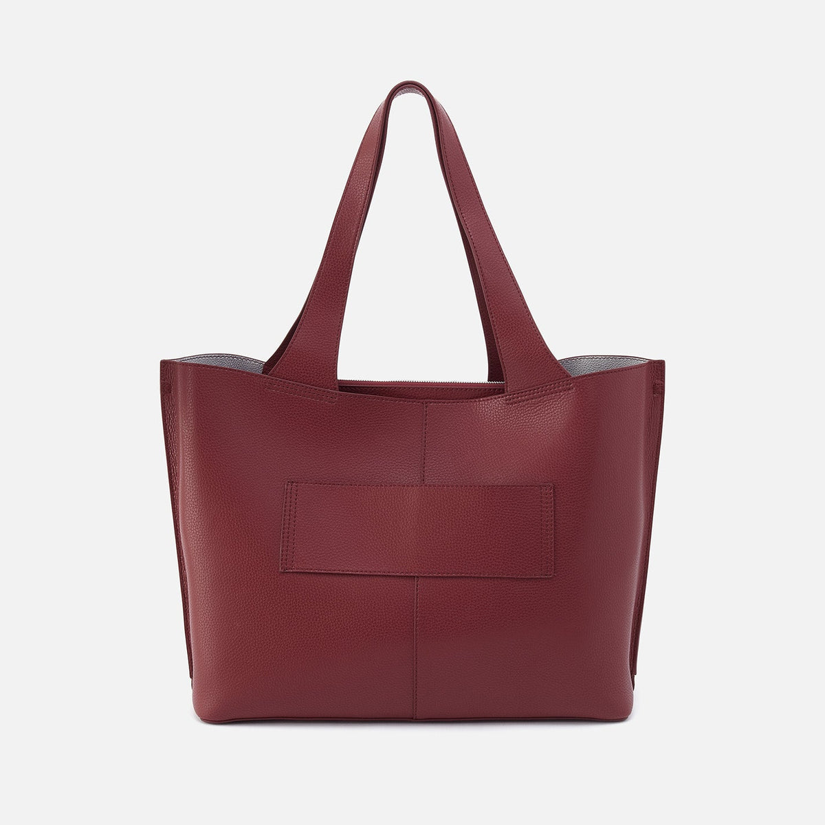 HOBO Discount - Vida Large Tote In Micro Pebbled Leather - Port And Silver