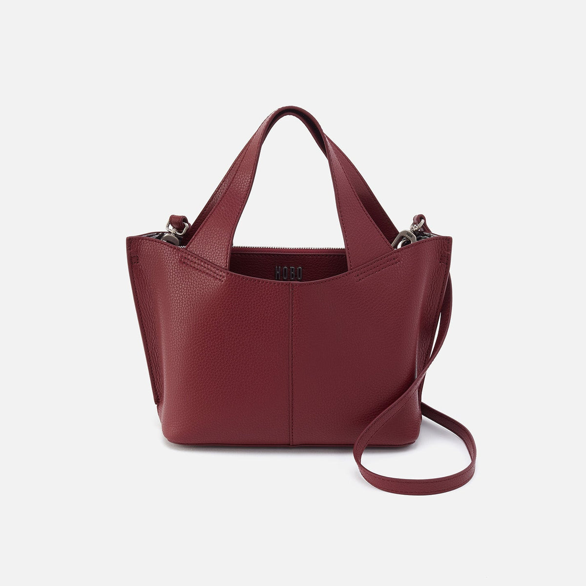 HOBO Signature - Vida Small Tote In Micro Pebbled Leather - Port