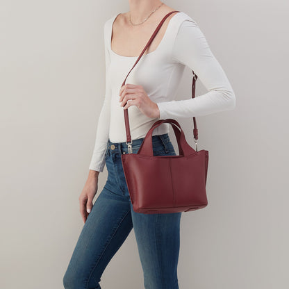 HOBO Signature - Vida Small Tote In Micro Pebbled Leather - Port