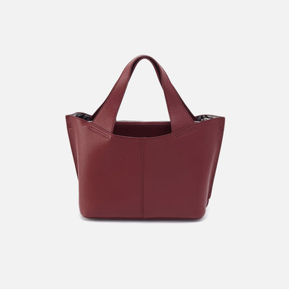 HOBO Signature - Vida Small Tote In Micro Pebbled Leather - Port