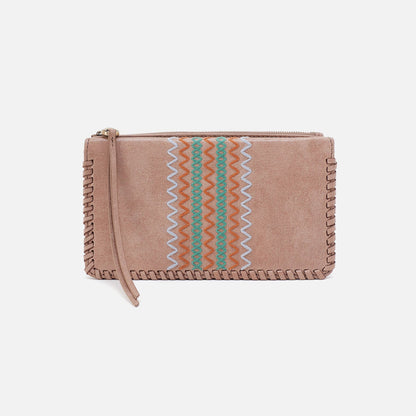 HOBO Sale - Foray Large Wallet In Buffed Leather - Hazel