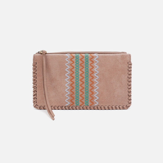 HOBO Sale - Foray Large Wallet In Buffed Leather - Hazel