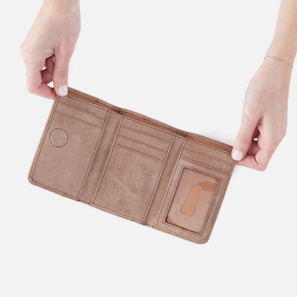HOBO Deals - Jill Trifold Wallet In Buffed Leather - Hazel