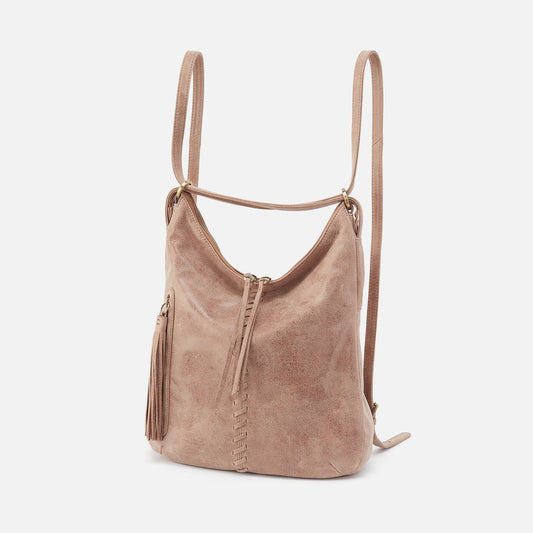 HOBO Classic - Merrin Convertible Backpack In Buffed Leather - Hazel
