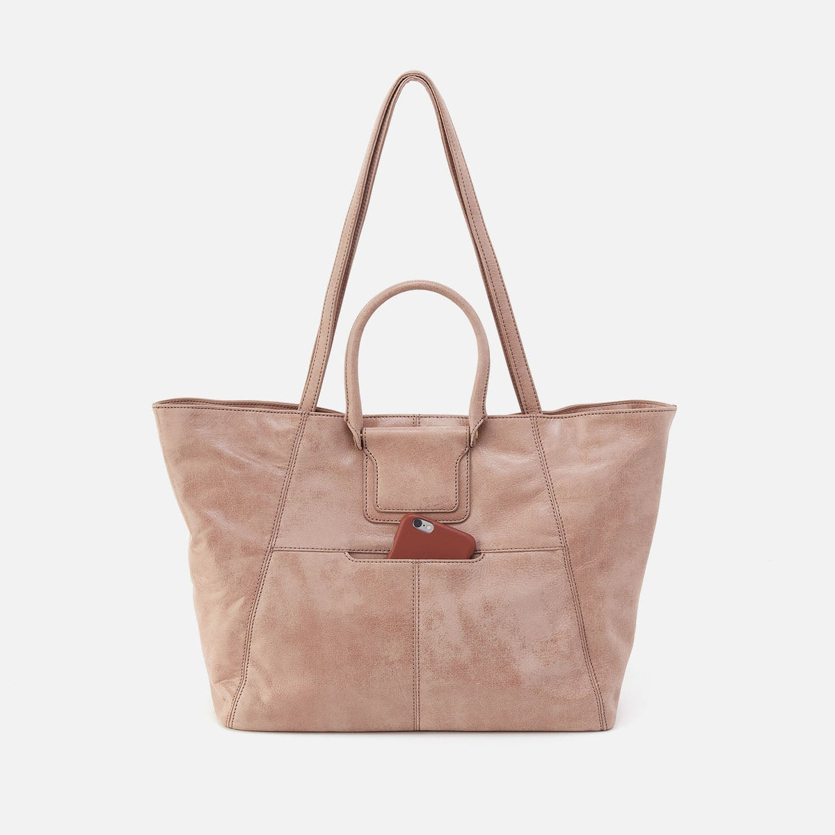 HOBO Best Seller - Sheila East-West Tote In Buffed Leather - Hazel