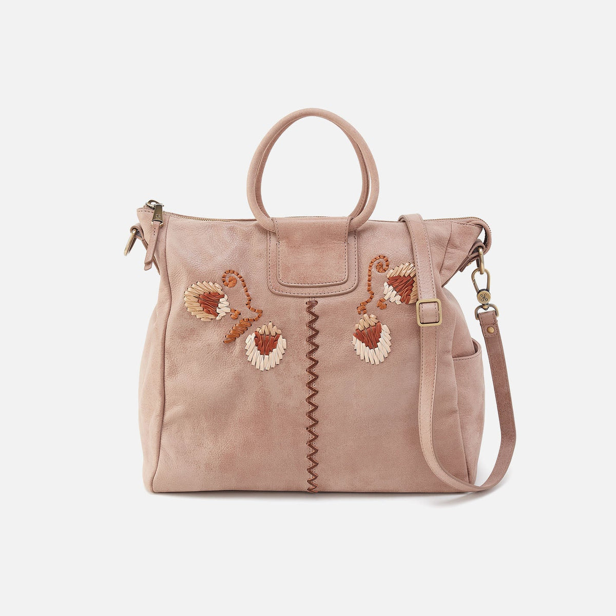 HOBO Classic - Sheila Large Satchel In Buffed Leather - Hazel