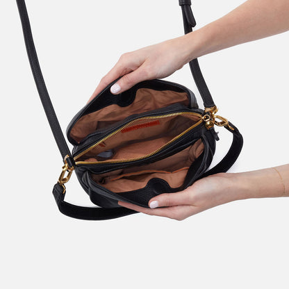 HOBO Best Price - Starr Convertible Shoulder Bag in Pebbled Leather - Black