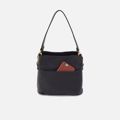 HOBO Best Price - Starr Convertible Shoulder Bag in Pebbled Leather - Black