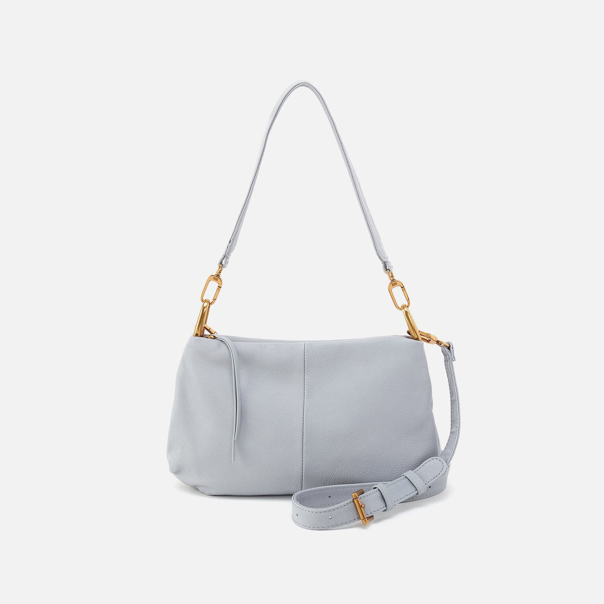 HOBO Discount - Advance Shoulder Bag In Pebbled Leather - Blue Pearl
