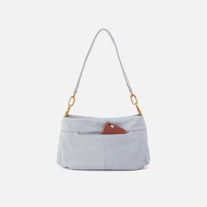 HOBO Discount - Advance Shoulder Bag In Pebbled Leather - Blue Pearl