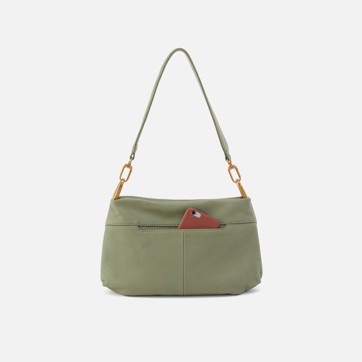 HOBO Value - Advance Shoulder Bag In Pebbled Leather - Watercress