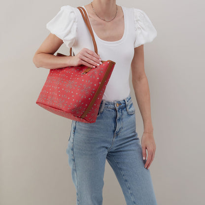 HOBO Everyday - All That Tote In Coated Canvas - Red Journey Bandana