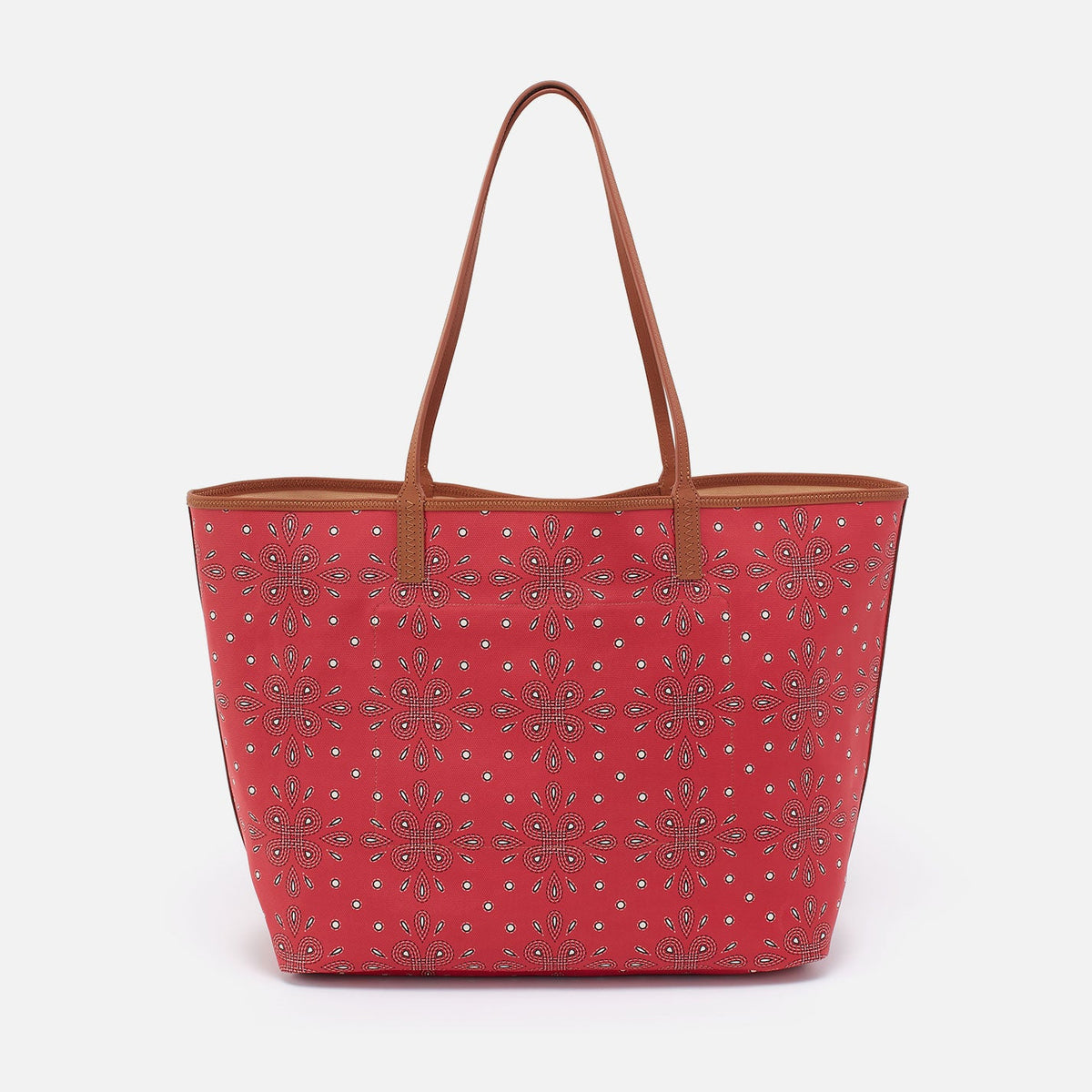 HOBO Top Pick - All That Tote Large In Coated Canvas - Red Journey Bandana