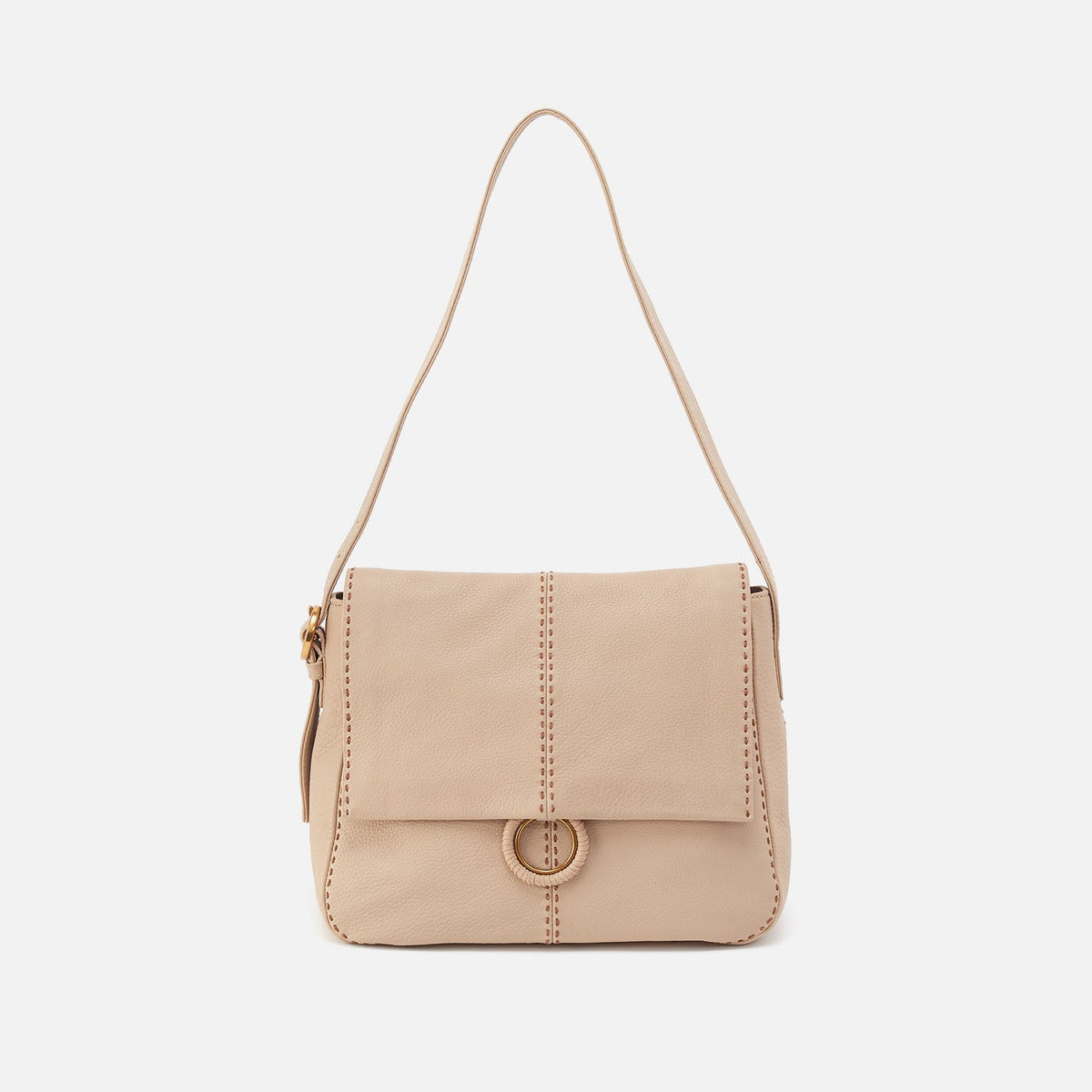 HOBO Deals - Austin Shoulder Bag In Pebbled Leather - Linen