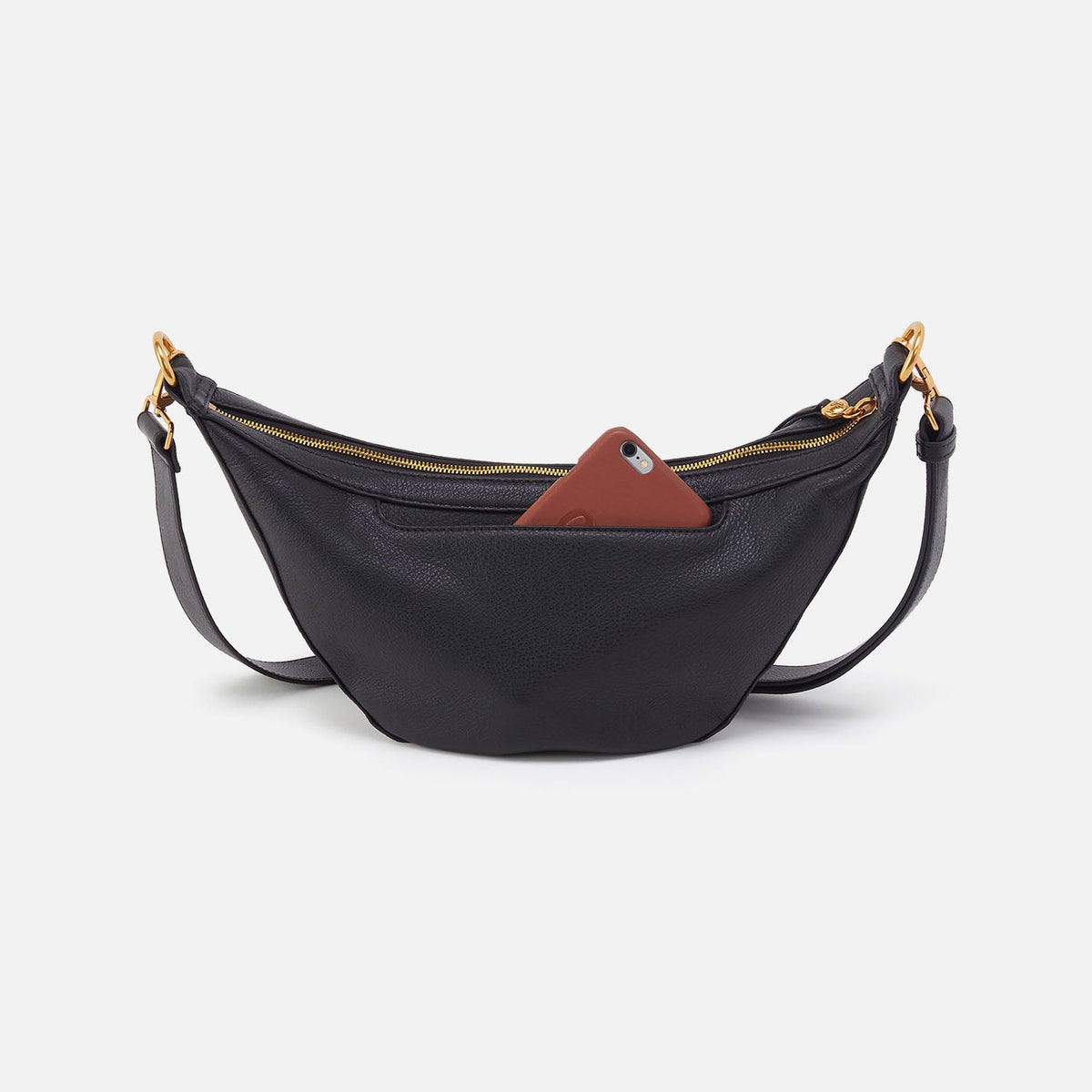HOBO Classic - Carmen Sling In Pebbled Leather - Black