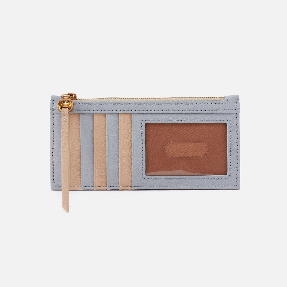 HOBO Hot Sale - Carte Card Case In Pebbled Leather - Blue Pearl