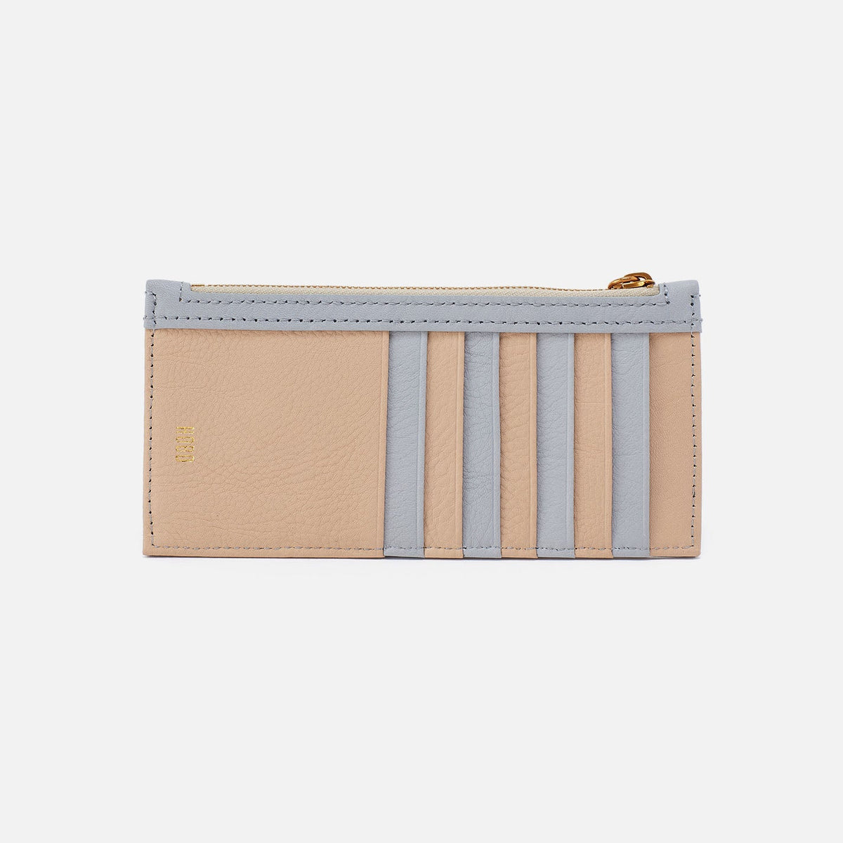 HOBO Hot Sale - Carte Card Case In Pebbled Leather - Blue Pearl