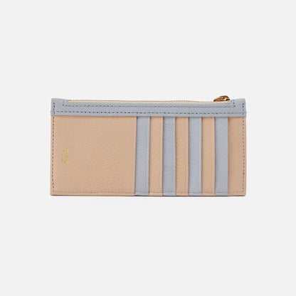 HOBO Hot Sale - Carte Card Case In Pebbled Leather - Blue Pearl