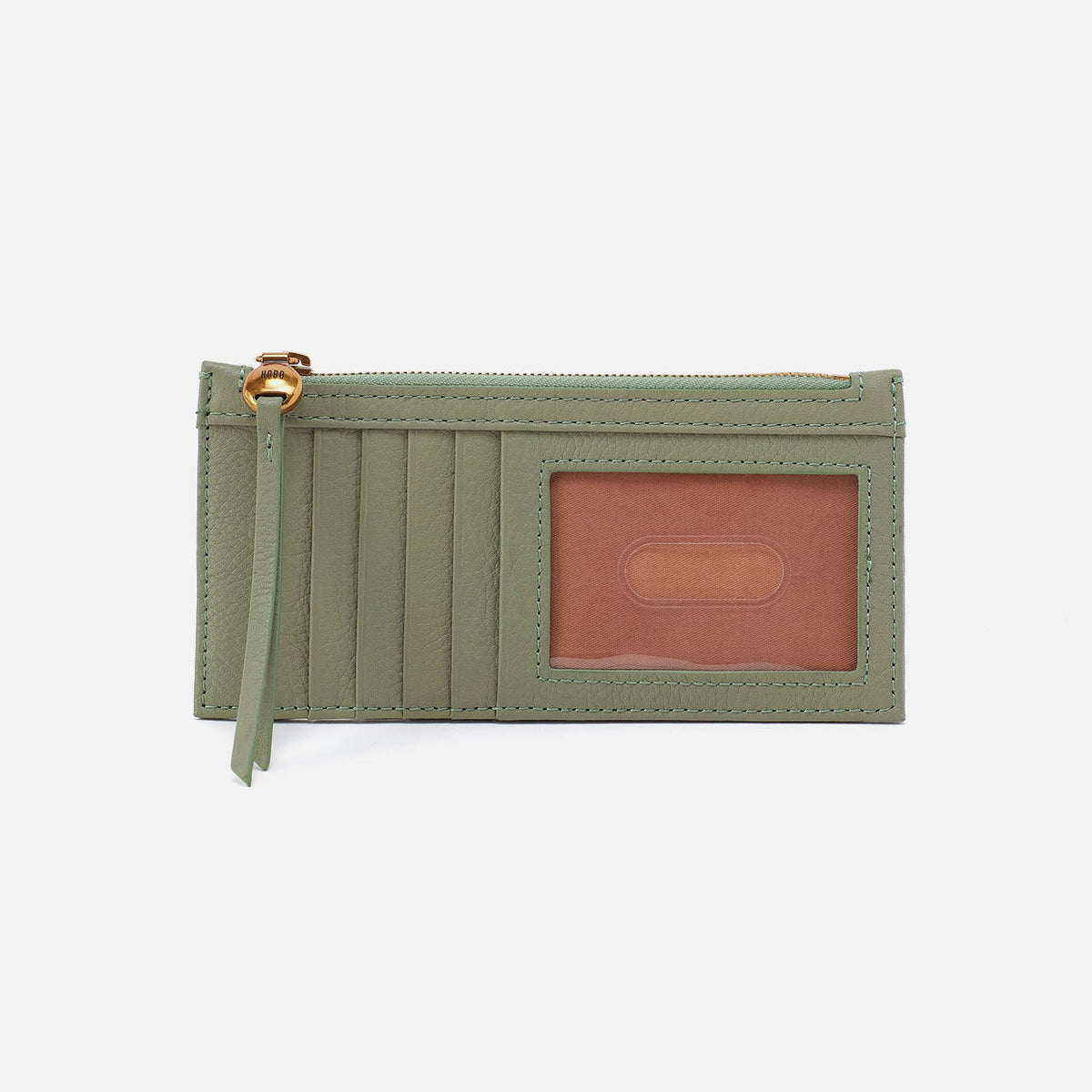 HOBO Latest - Carte Card Case In Pebbled Leather - Watercress