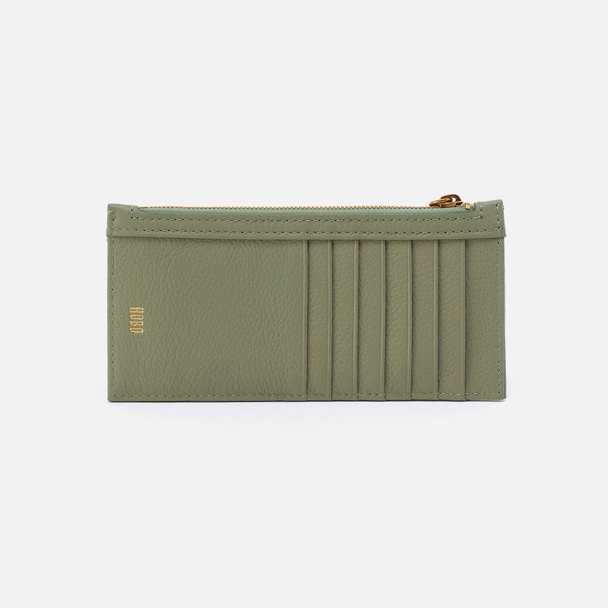 HOBO Latest - Carte Card Case In Pebbled Leather - Watercress