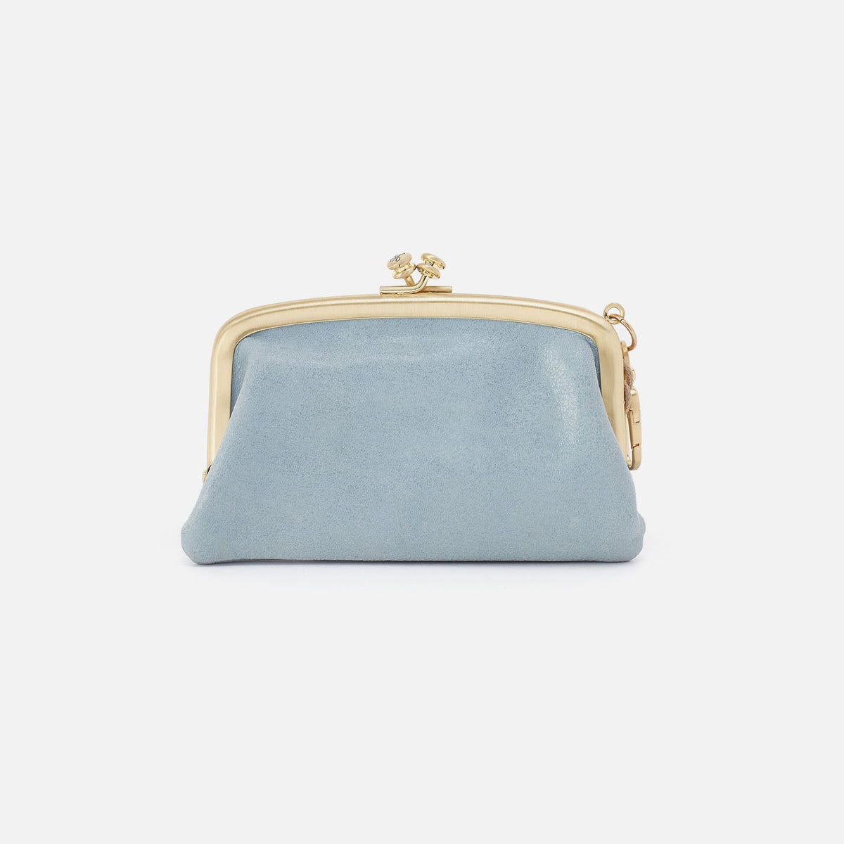 HOBO Quality - Cheer Frame Pouch In Buffed Leather - Sky