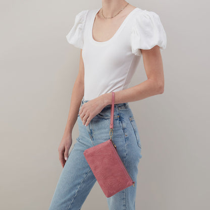 HOBO Featured - Darcy Crossbody In Tooled Embossed Leather - Mauve Tooled Emboss