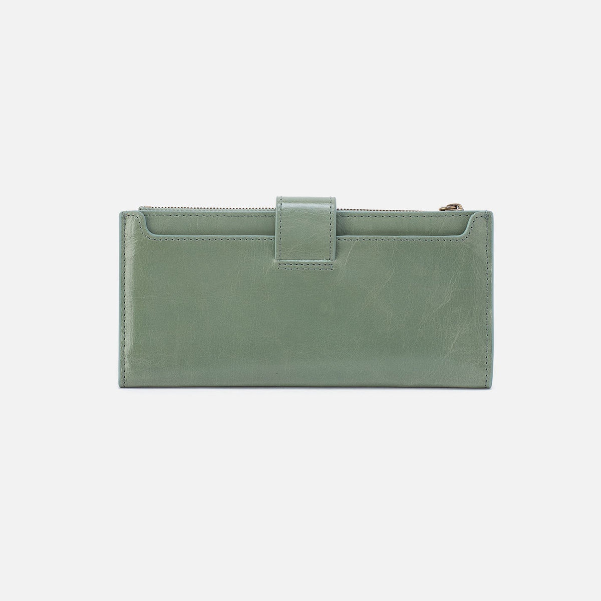 HOBO Value - Dunn Continental Wallet In Polished Leather - Jade
