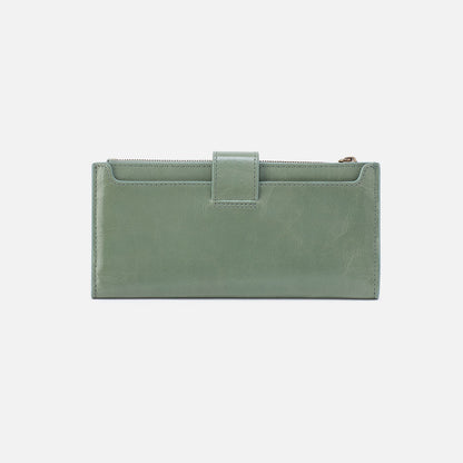 HOBO Value - Dunn Continental Wallet In Polished Leather - Jade