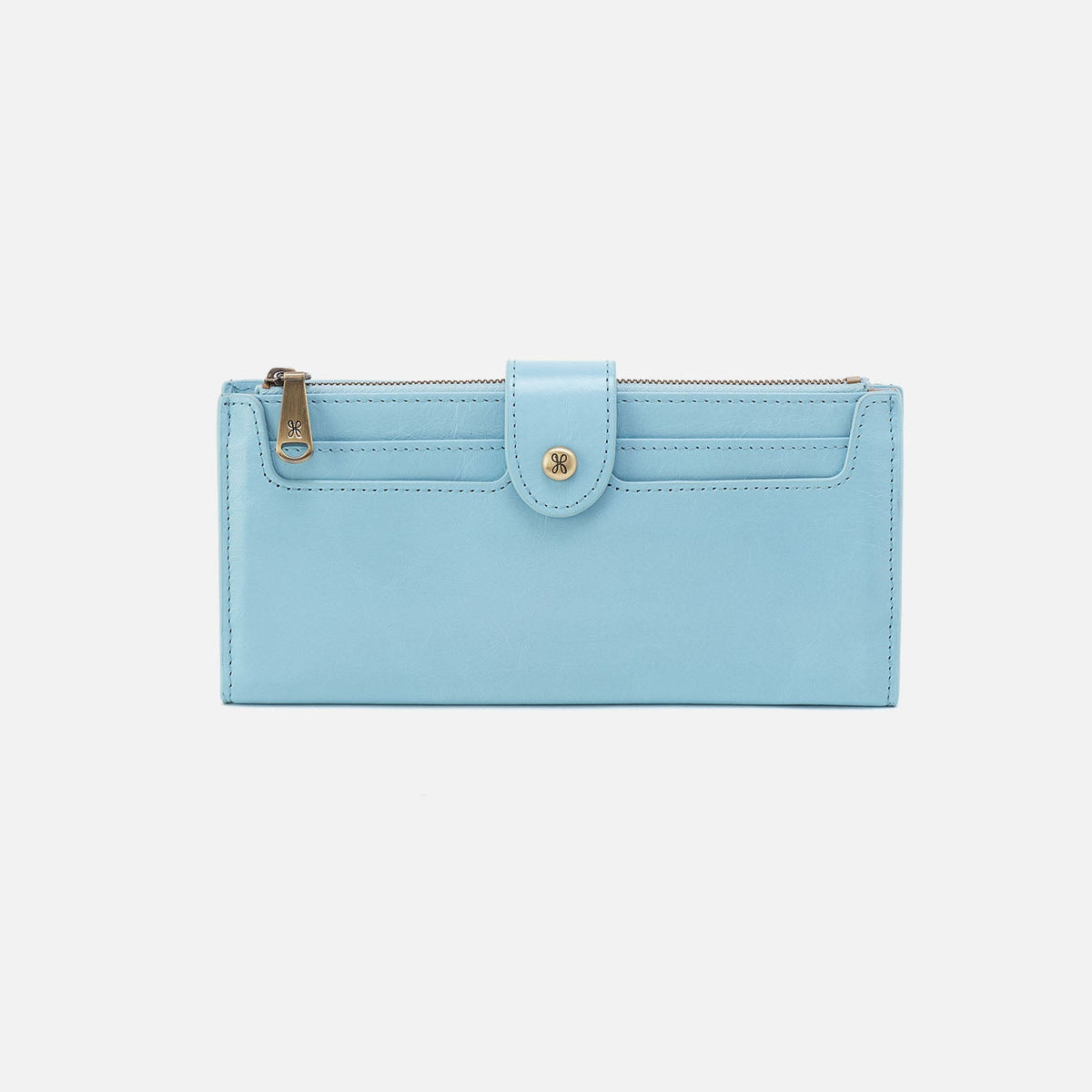 HOBO Hot Sale - Dunn Continental Wallet In Polished Leather - Stratosphere