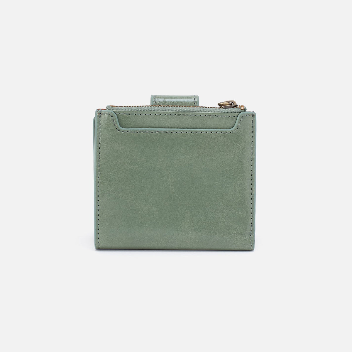 HOBO Essential - Dunn Mini Wallet In Polished Leather - Jade