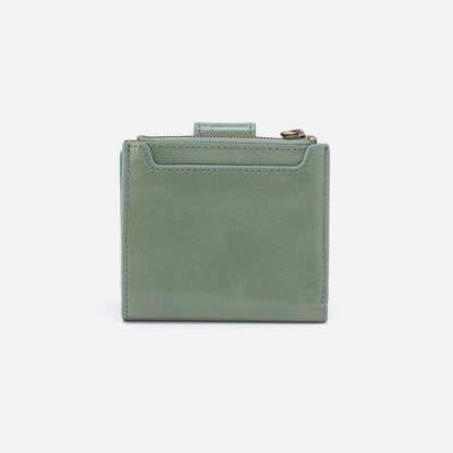 HOBO Essential - Dunn Mini Wallet In Polished Leather - Jade