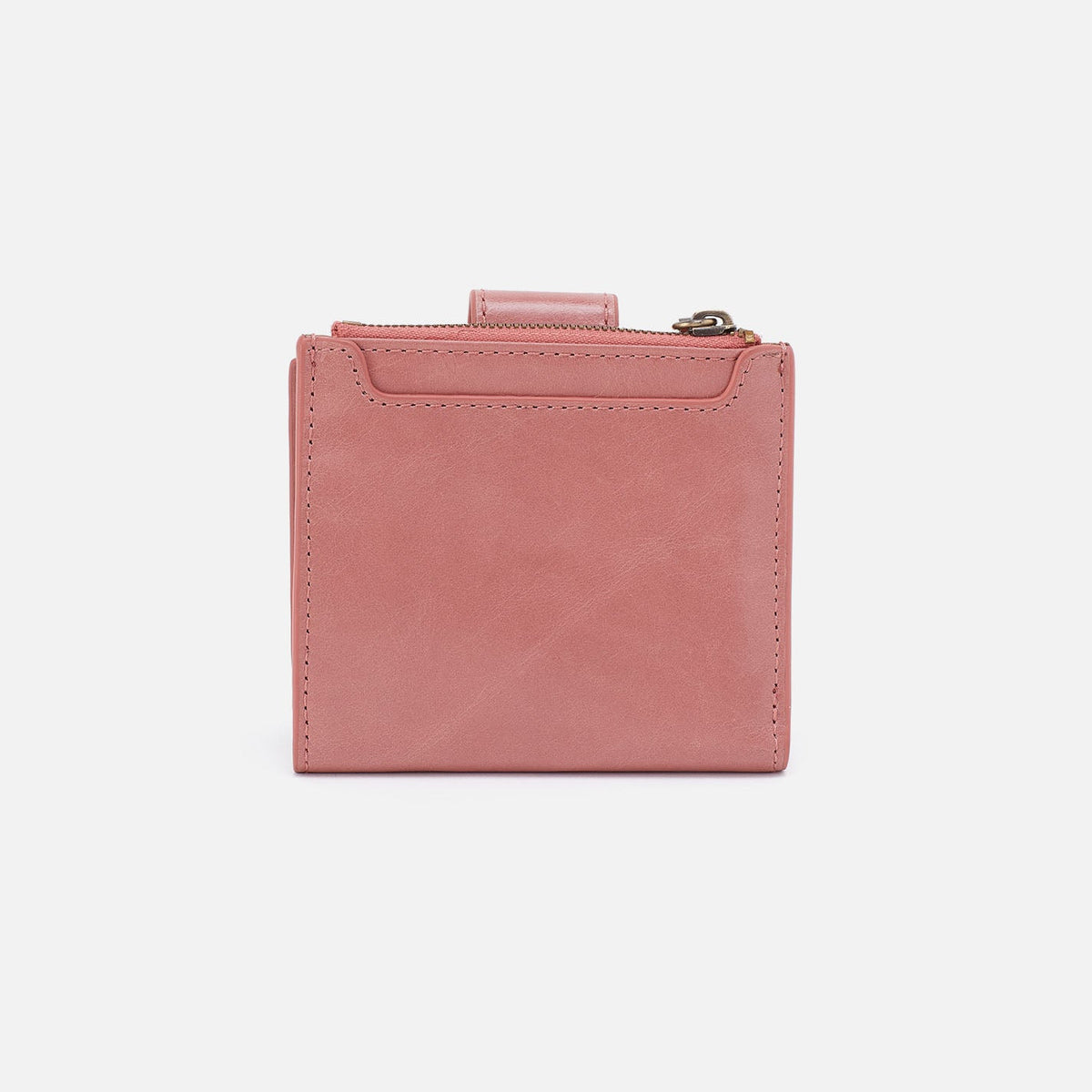 HOBO Trusted - Dunn Mini Wallet In Polished Leather - Rose