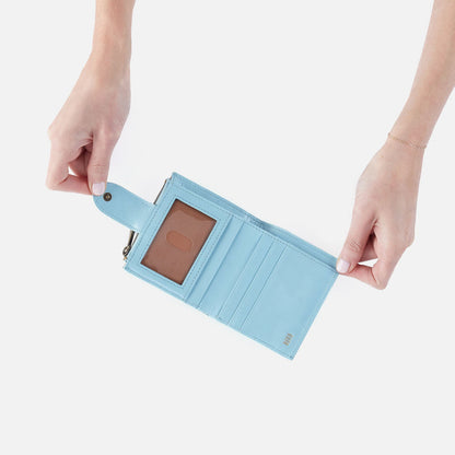 HOBO New - Dunn Mini Wallet In Polished Leather - Stratosphere