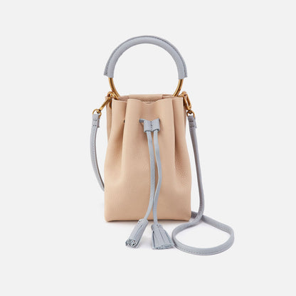 HOBO Premium - Eden Phone Crossbody In Pebbled Leather - Linen