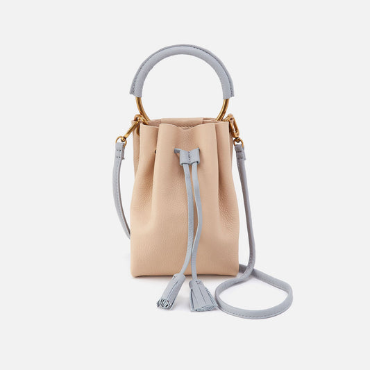 HOBO Premium - Eden Phone Crossbody In Pebbled Leather - Linen