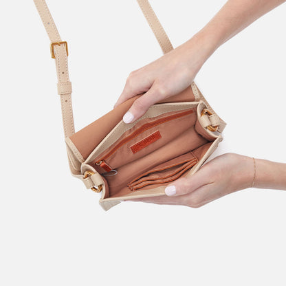 HOBO Recommended - Eden Small Crossbody In Pebbled Leather - Linen
