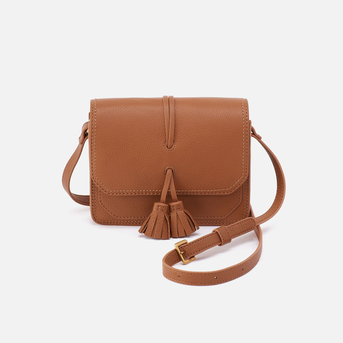 HOBO Quality - Eden Small Crossbody In Pebbled Leather - Warm Honey