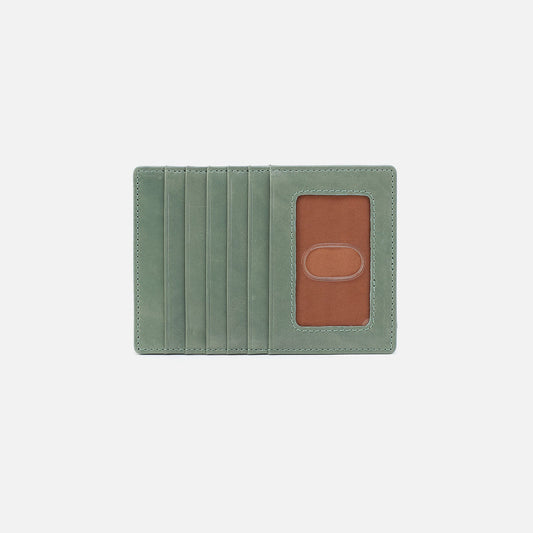 HOBO Trending - Euro Slide Card Case In Polished Leather - Jade