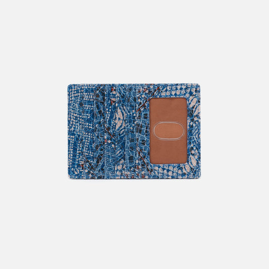 HOBO Quality - Euro Slide Card Case In Printed Leather - Boho Bandana