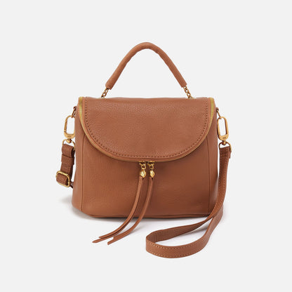 HOBO Best Price - Fern Top Handle Satchel In Pebbled Leather - Warm Honey